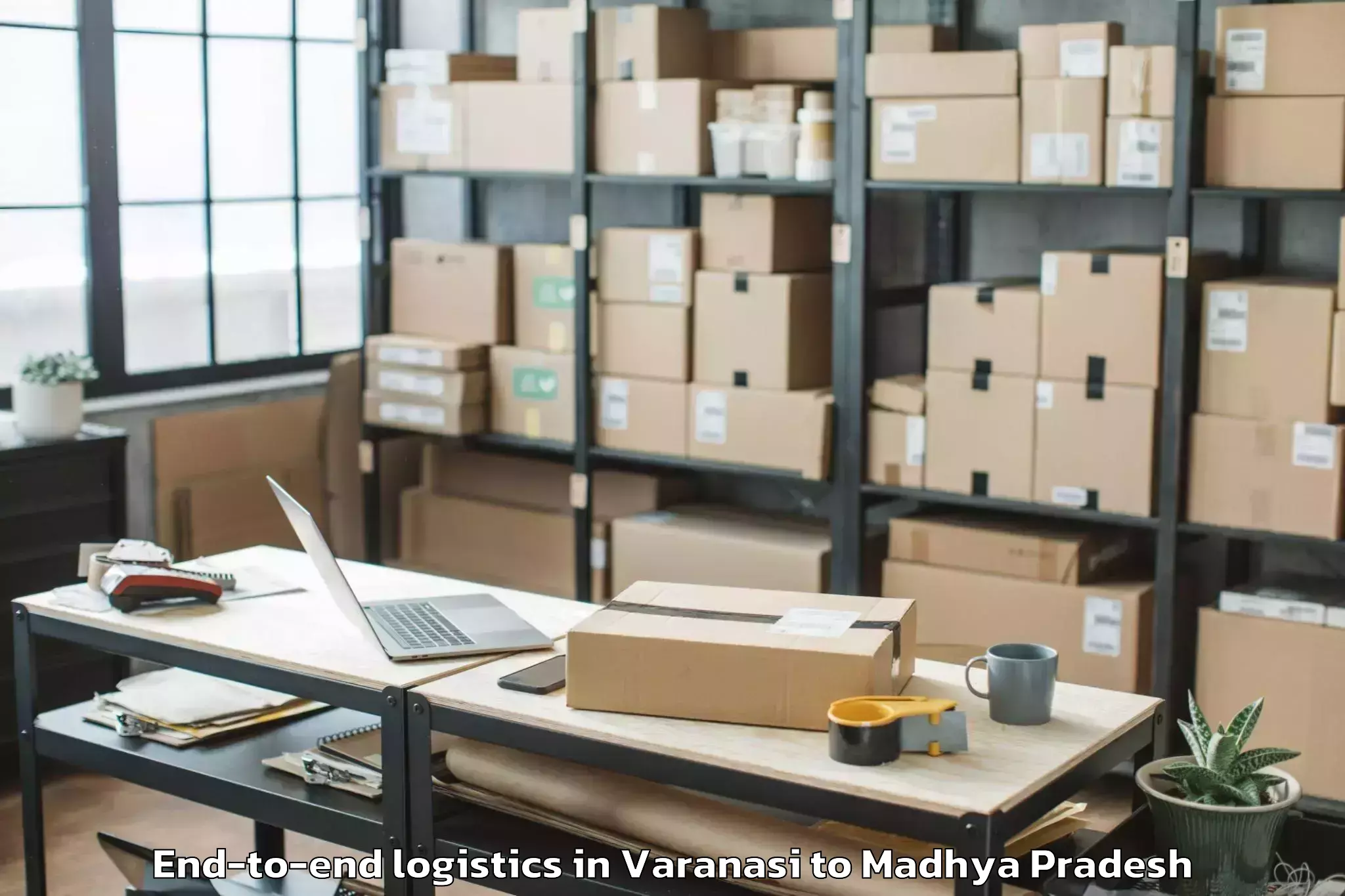 Quality Varanasi to Narwar End To End Logistics